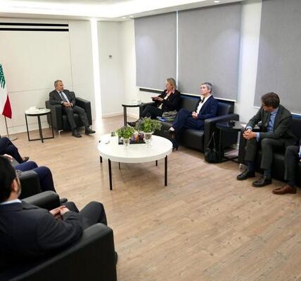 جبران باسيل يبحث مع وفود دبلوماسية التعاون والأوضاع اللبنانية والإقليمية