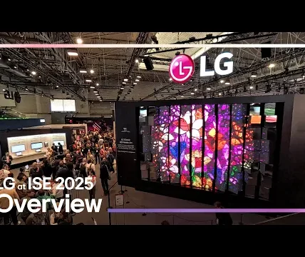 إل جي تعرض حلول اللافتات الرقمية المصممة لقطاعات الأعمال المتنوعة في معرض ISE 2025