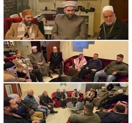 الاعتذار من الشيخ الدكتور أحمد القطان في دارته في برالياس ١٥ شباط ٢٠٢٥
