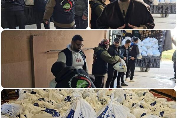 جمعية قولنا والعمل استلمت حصصا غذائية لتوزيعها على العوائل المتعففة في برالياس