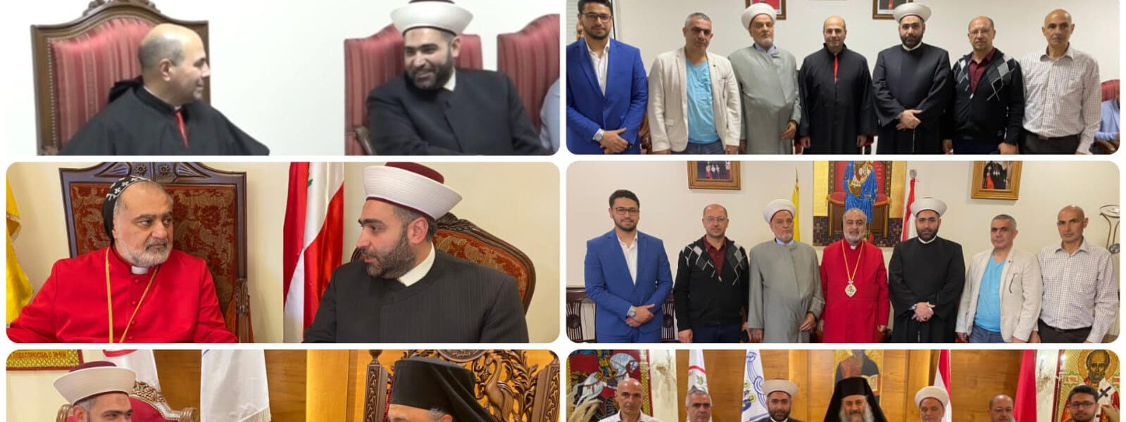 وفد من جمعية قولنا والعمل برئاسة الشيخ الدكتور القطان جال على المطارنة في زحلة والنائب سليم عون