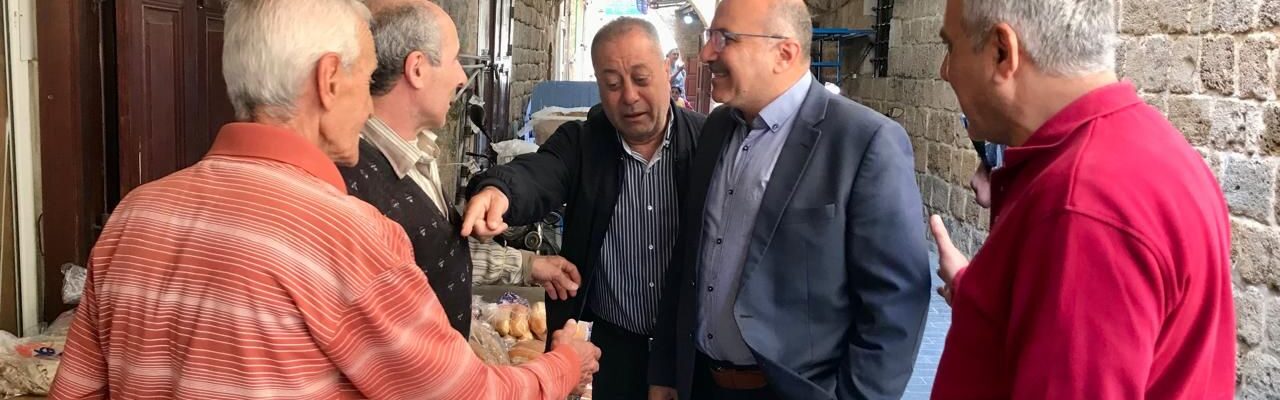 السيد نادر عزام يجول في صيدا البلد ملتقياً أهلها