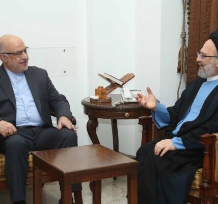 العلامة فضل الله استقبل السّفير الإيراني المرحلة صعبة وتحتاج لحوار عام وخاص