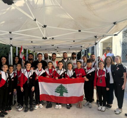 بعثة لبنان في الجمباز الفني     إلى بطولة غرب آسيا في عمان