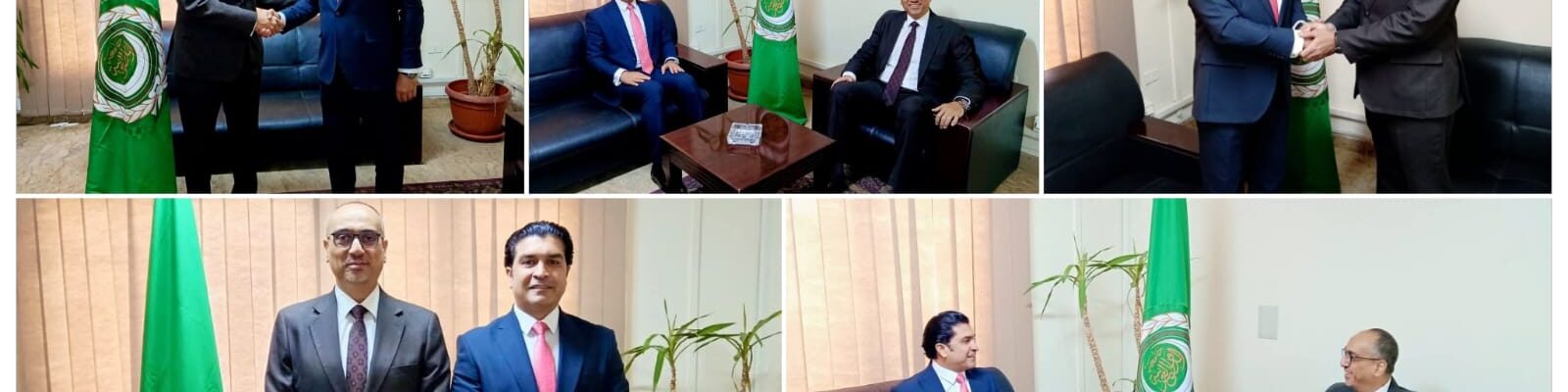 سمير يلتقي الوزير المفوض فيصل غسال بالجامعة العربية