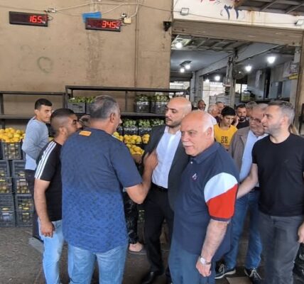 “لائحة ‘صيدا بدها ونحنا قدها’ برئاسة عمر مرجان تجول في حسبة صيدا”