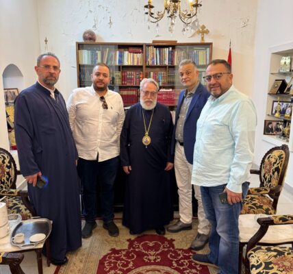 وفد لجنة التضامن اللبنانية الروسية يلتقي بالمطران كفوري